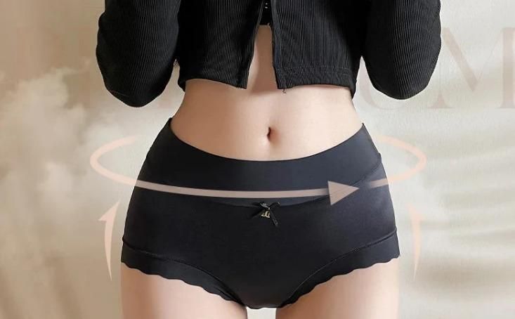 Satin Ice Silk Seamless Panties Pack of 1